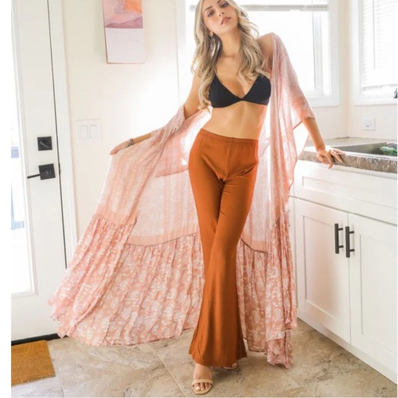 Other - 2. LAST 1! MAXI EXTRA Long Flowy Prairie Oversize Bohemian Paisley Kimono